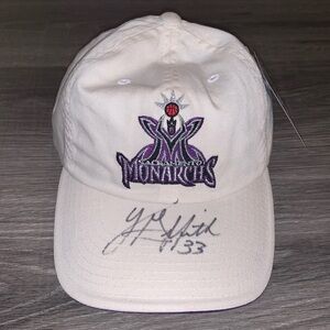 Sacramento Monarchs autographed by Yolanda Griffith hat white new with tags.